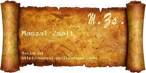 Maszal Zsolt névjegykártya